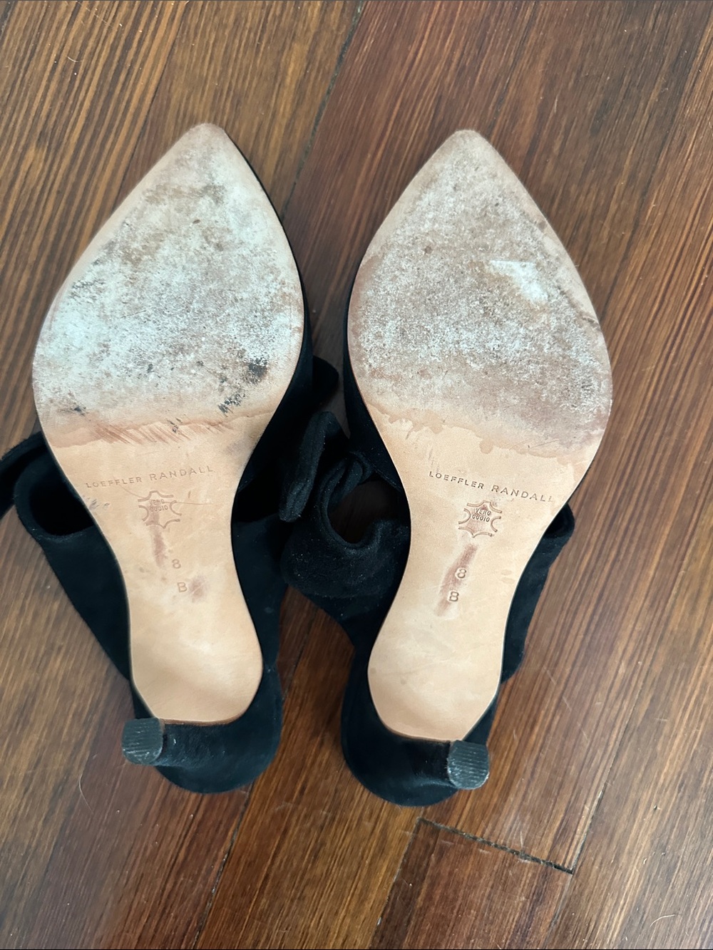 Loeffler Randall Black Knot-Front Pointed Heels - Picture 5 of 6